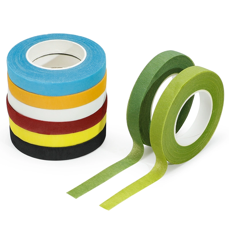 Wholesale Floral Flower Stem Wrap Green Colorful Florist Tape for Bouquet Stem Wrap